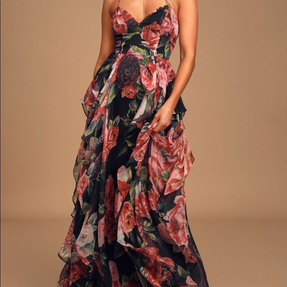 Lulus Floral Maxi Dress
